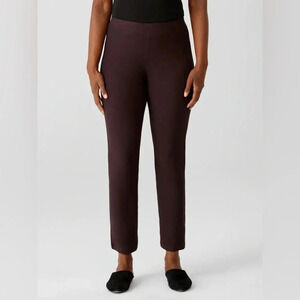 Eileen Fisher Washable Stretch Crepe Slim Ankle size L(g